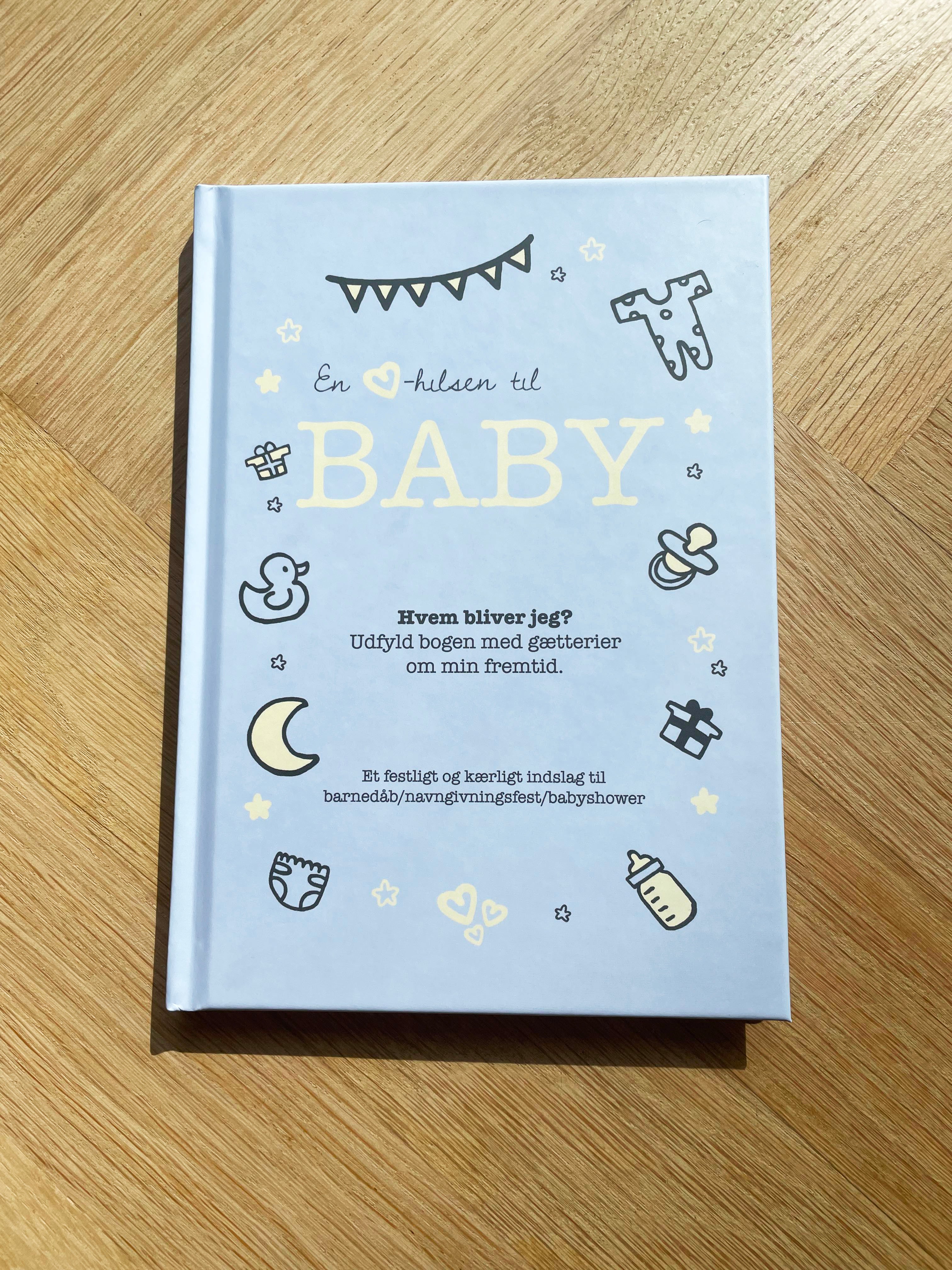 Babybog Hjertelig Hilsen Til Baby Lyseblå - Falkogbille Babybøger  - 9788797502907