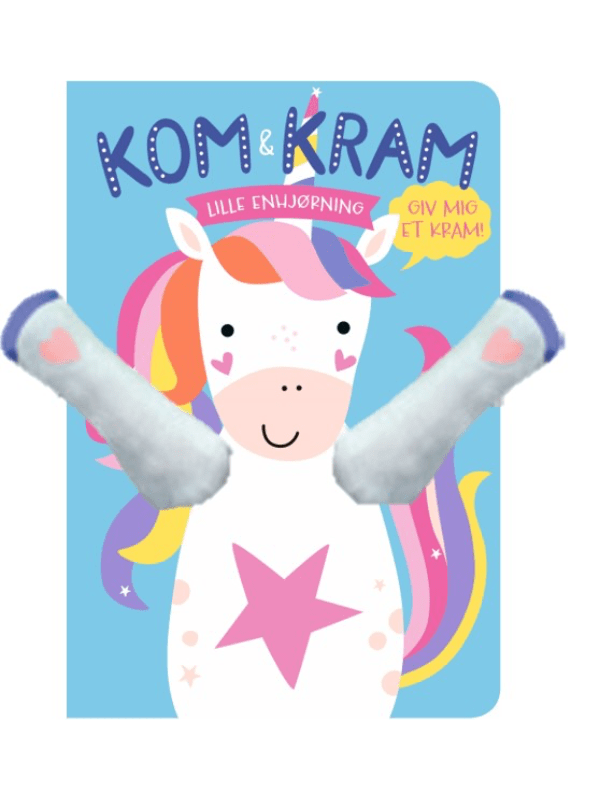 Børnebog Kom Kram Lille Enhjørning Børnebog Legekammeraten - Bolden Babybøger  - 9788772056029