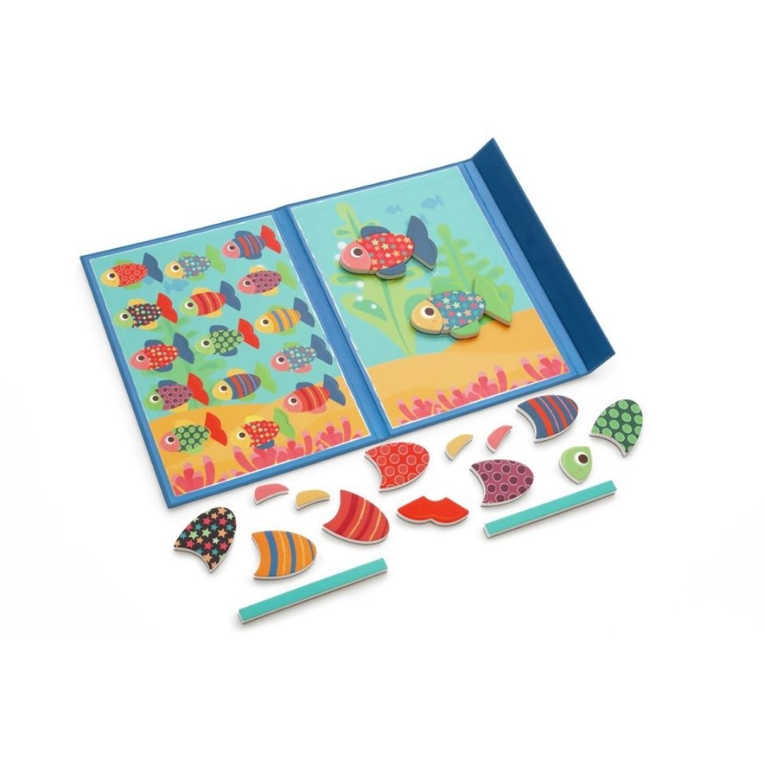 Bog Lær Med Magneter & Fisk Til Kreativ Leg - Scratch Babybøger  - 5414561822967